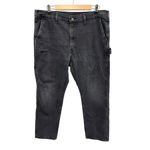 Levi's Men's Carpenter Jeans Black Denim‎ W35 L28 Workwear Style Pants Casual
